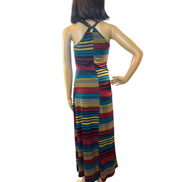 (5 for $25) mi manchi multi color Racerback Maxi Dress Size Small - Picture 4 of 6